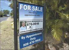  ?? The Maui News / MATTHEW THAYER photo ?? This property on Ohukai Road with a 1,899-square-foot, three-bedroom, two-bath home is still in escrow, but sold in one week. Realtor Dave Richardson said it was listed for $869,000.