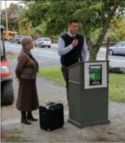  ?? FILE PHOTO. ?? 107th District New York State Assemblyma­n Jake Ashby speaks about GEM Farms.