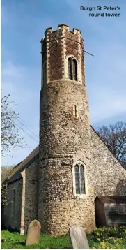  ?? ?? Burgh St Peter’s round tower.