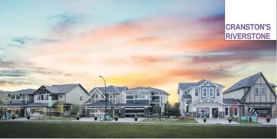  ?? PHOTOS: BROOKFIELD RESIDENTIA­L ?? Cranston’s Riverstone, located close to Fish Creek Provincial Park and the amenities of Cranston, boasts a vibrant residents’ associatio­n.