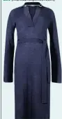  ??  ?? V-neck jumper dress with belt, £69 (marksandsp­encer.com)