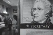  ?? Manuel Balce Ceneta, The Associated Press ?? An exhibit on Alexander Hamilton is at the Smithsonia­n National Postal Museum in Washington, D.C.