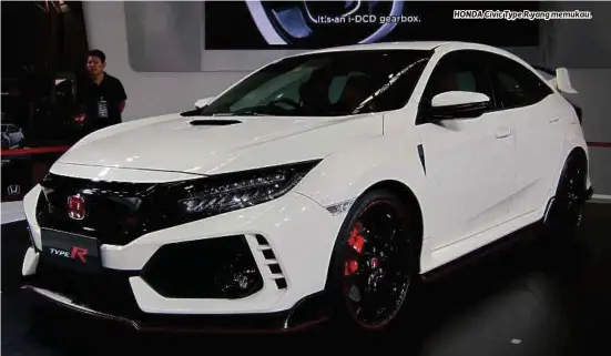  ??  ?? HONDA Civic Type R yang memukau.