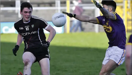  ??  ?? Finnian Cawley in action for Sligo in their victory over Wexford in Markievicz Park on Sunday in round 2 of the Allianz National League. Pic: Tom Callanan.