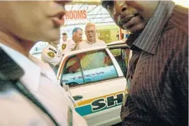  ?? STAFF FILE PHOTO ?? In 2005, an eviction of a vendor careened out of control. Preston Henn ended up on the receiving end of a Taser jolt. He was 74. After his arrest, he kicked out a patrol car window.