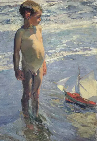  ?? Foto: Museo Sorolla, nº inv. 00666. ?? „El niño de la barquita“(Das Kind mit dem Boot) entstand 1904.