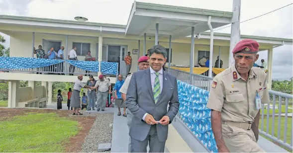  ?? Photo: Deptfo News ?? Attorney-General Aiyaz Sayed-Khaiyum tours the dinning hall and kitchen facilities at the Ba Correction­al facility, on January 31, 2018.