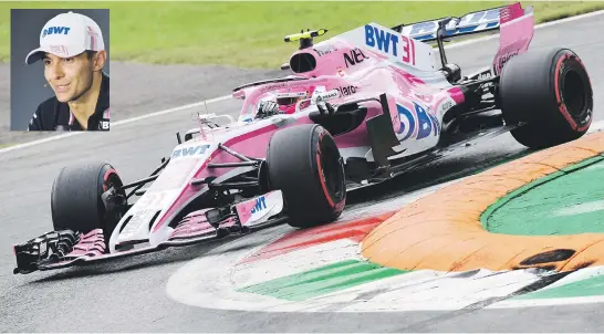  ?? Pictures: AFP. ?? UNFORTUNAT­E. Despite being a brilliant young driver, Esteban Ocon’s links with Mercedes-Benz might well see him disappear from F1 next year.