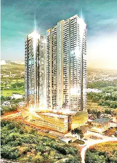  ??  ?? The 56-storey Jesselton Twin Towers is poised to be the tallest building in Borneo upon completion.