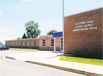  ?? READING EAGLE ?? The Kutztown Area School District administra­tion building.