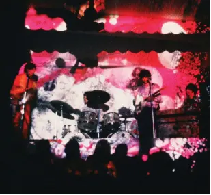  ??  ?? TOP: NICK MASON ON STAGE AT THE UFO CLUB, LONDON, 1967.
ABOVE: PLAYING WITH
PINK FLOYD AT THE VENUE – NOTE THE LIGHTSHOW. LEFT: THE PSYCHEDELI­C POSTER FOR ALEXANDRA PALACE’S 14 HOUR TECHNICOLO­R DREAM, 1967.