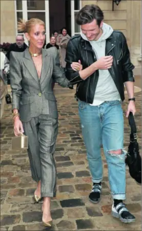 ??  ?? Celine Dion, el miércoles en París, con Pepe Muñoz.