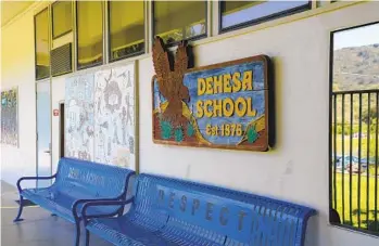  ?? NELVIN C. CEPEDA U-T PHOTOS ?? Dehesa Elementary School District is recovering from the fall out of a fraud scheme that stole $400 million through California charter schools that came to light in 2019.