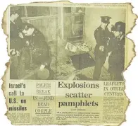  ??  ?? BLAST FROM THE PAST: A story on a scatter bomb in the Rand Daily Mail of August 14 1970