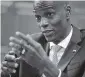  ?? DIEU NALIO CHERY AP ?? Haitian President Jovenel Moïse was interviewe­d in February 2020. at his Petionvill­e home, where, more than a year later, he was assassinat­ed.