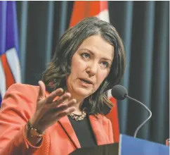 ?? GAVIN YOUNG / POSTMEDIA NEWS ?? Alberta Premier Danielle Smith has pulled her party up
in the polls to compete with the opposition NDP.