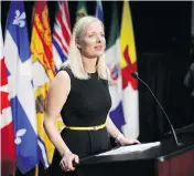  ?? PATRICK DOYLE/THE CANADIAN PRESS ?? Environmen­t Minister Catherine McKenna will unveil a discussion paper on an emissions-standards review.