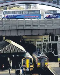  ?? Picture: PA. ?? Trains stand empty at Edinburgh Waverely during industrial action.