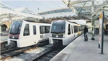  ??  ?? How the new trains will look. Picture: Nexus