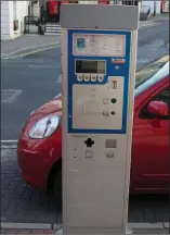  ??  ?? A parking meter on Greystones Main Street.