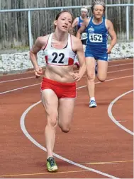  ?? Foto: Kleist ?? Kerstin Hahner vom TSV Friedberg ist für die deutschen Senioren meistersch­aften über 100 und 400 Meter qualifizie­rt.