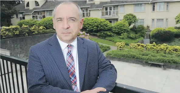  ?? JASON PAYNE/ PNG ?? Tony Gioventu, executive director of the Condominiu­m Home Owners Associatio­n of B.C., says the natural gas rate increase by FortisBC will have ‘a substantia­l impact on strata buildings’ where corporatio­ns often shoulder the cost of gas fireplaces and...
