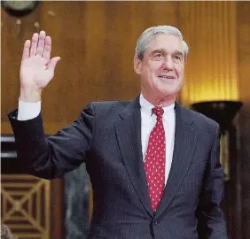  ?? Ansa ?? Lavoro di squadra Mueller ha più volte incrociato il suo lavoro con Comey, il capo dell’F bi cacciato da Trump