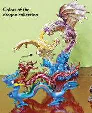  ??  ?? Colors of the dragon collection