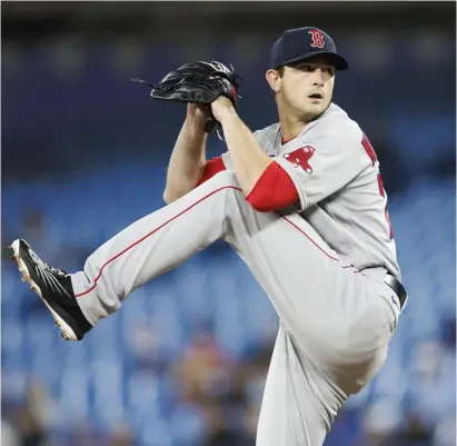  ?? Getty imAges ?? TOP ARM: Garrett Whitlock pitches in the first inning against the Toronto Blue Jays on Thursday.