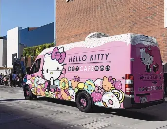  ??  ?? The Hello Kitty Cafe Truck will make a stop in Albuquerqu­e on Saturday, March 20.