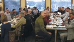  ??  ?? Making connection: A CCBF breakfast for Christian businesspe­ople in Peterborou­gh, Ont. There are 43 chapters across Canada.