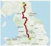  ??  ?? PENNINE WAY AT A GLANCE Distance: 268 miles/431km
Total ascent: 11,170m
Max height: 893m
Duration: 16–20 days
Difficulty: challengin­g