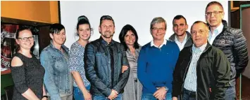  ?? Foto: Claudia Bader ?? Das Bild zeigt den neuen Vorstand des Reit , Fahr und Zuchtverei­ns Babenhause­n: Kristin Beer, Birgit Dannowski, Milena Thater, Thomas Dannowski, Ute Thater, Norbert Beer, Stefan Dempfle, Josef Karl und Thomas Escher.