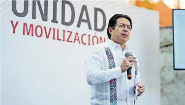  ?? /RAYMUNDO ROCHA ?? dio a conocer que en total son 19 mujeres las que se registraro­n como pre candidatas al gobierno del estado de San Luis Potosí