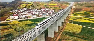  ??  ?? Over the past decades, China has been continuous­ly developing its transporta­tion infrastruc­ture.