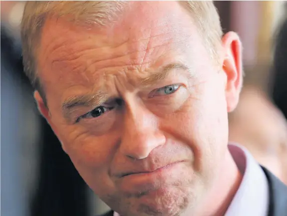  ??  ?? > ‘A vote for my party, the Liberal Democrats, is a vote to halt this huge swerve to the right being made by the Conservati­ves’ – Tim Farron