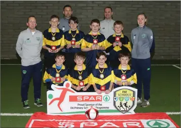  ??  ?? Gaelscoil Arklow who qualified for the Leinster finals.