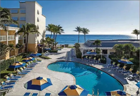  ?? PALM BEACH POST FILE PHOTO ?? The Delray Sands Resort in Highland Beach is steps away from the Atlantic Ocean.