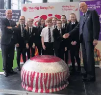  ??  ?? Great day Youngsters met the man behind the Tunnock’s Teacake