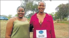  ?? Picture: ZAMANDULO MALONDE ?? POP HOPEFUL: Aviwe Kondile, 17, right, auditioned at the pop-up auditions, supported by her sister Aphiwe, 20