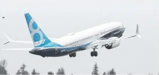  ?? PHOTO: REUTERS ?? Workhouse carrier . . . A Boeing 737 MAX takes off during a flight test in Renton, Washington.