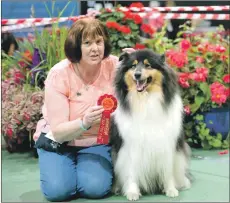  ??  ?? Margaret Babiak from Stirling with Cheyenne.