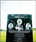  ??  ?? A memorial to Confederat­e soldiers who died in a battle where the Nash Farm Battlefiel­d Museum now sits, stands outside
the museum in Hampton, Georgia. (AP)