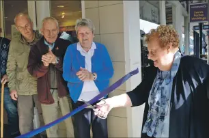  ?? IF F36 Mod Shop 01. Photograph: Iain Ferguson, the Write Image. ?? Chrissie MacEachan cuts the ribbon to officially open the Mód Shop on the High Street.