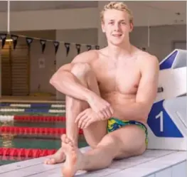  ?? FOTO WALTER SAENEN ?? Basten Caerts zwemt twee schoolslag­nummers in Glasgow: de 100m en in de 4x100m gemengd.