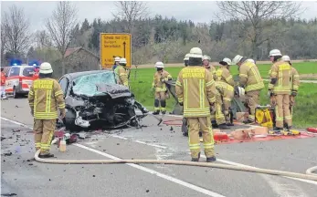  ?? FOTO: REMS-ZEITUNG ?? Einen tödlichen Verkehrsun­fall hat es am Freitagmit­tag bei Mutlangen gegeben.