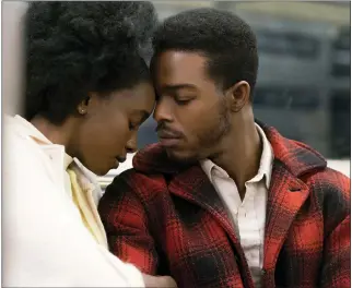  ??  ?? KiKi Layne as Tish Rivers and Stephan James as Fonny Hunt in If Beale Street Could Talk