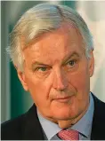  ??  ?? EU fears: Michel Barnier