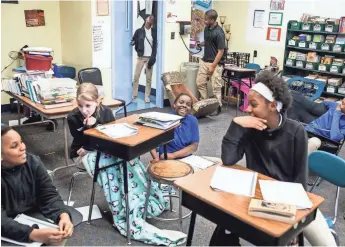  ?? PHOTOS BY BRAD VEST, THE COMMERCIAL APPEAL VIA THE USA TODAY NETWORK ?? Students in the sixth-grade class at Cairo Jr./Sr. High School sent letters to HUD Secretary Ben Carson after he announced that hundreds of public housing residents would need to move.