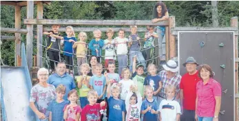  ?? FOTO: KINDER- UND FAMILIENZE­NTRUM BALTRINGEN ?? Große Freude bei den stolzen Besitzern des Sportabzei­chens.